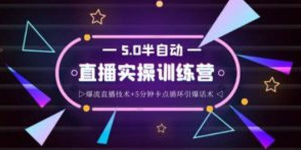 蚂蚁 5.0半自动直播2345心法小白3小时快速上手