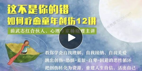 杨晓君《这不是你的错：如何疗愈童年创伤》 百度网盘下载