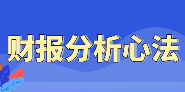 财报分析心法视频讲座财报解读的艺术