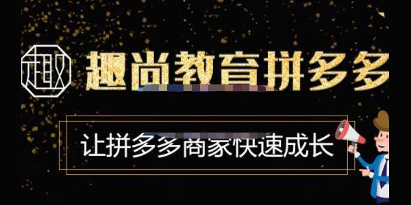 趣尚教育《拼多多运营实操VIP特训营》商家快速成长 百度网盘下载