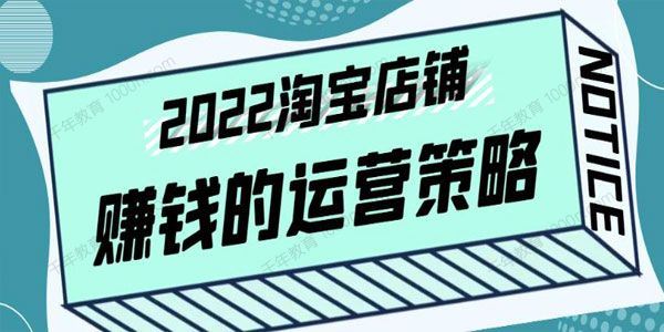 震宇《淘宝店铺赚钱的运营策略》全店动销策略 百度网盘下载