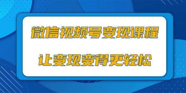 微信视频号变现项目,0粉丝冷启动项目和十三种变现方式