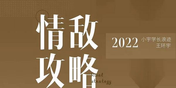 浪迹《情敌攻略视频课》+《情敌手册书》 百度网盘下载