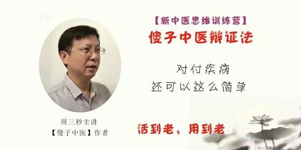 周三秒 新中医思维训练营：傻子中医辩证法