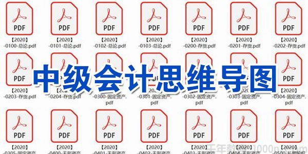 王二二2020年中级会计思维导图PDF打包