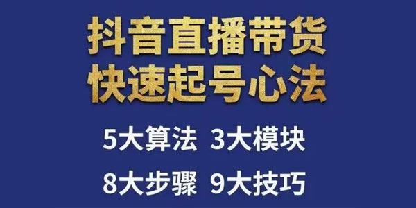 涛哥《直播带货起号心法：9个技巧抖音快速起号》 百度网盘下载