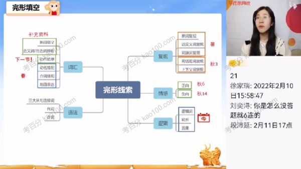 学而思顾斐高一英语2022年寒假目标S班[音频]