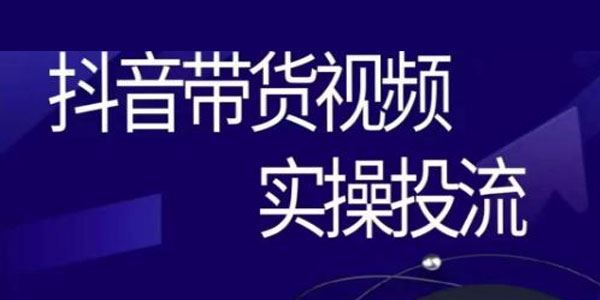 彬彬很靠谱《抖音带货视频实操投流》短视频拉动销售额增长 百度网盘下载