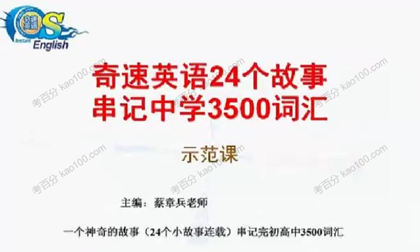 奇速思维导图记英语单词高中3500词