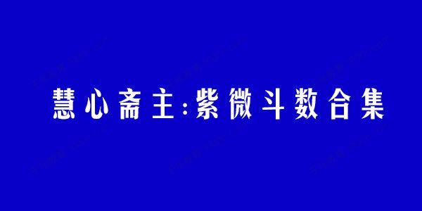 慧心斋主:紫微斗数合集[课件]