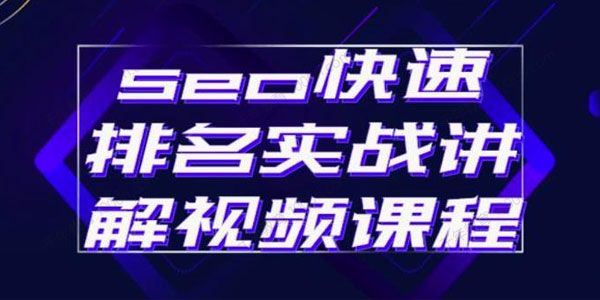 SEO快速排名实战讲解视频课程揭秘SEO快排原理[课件]