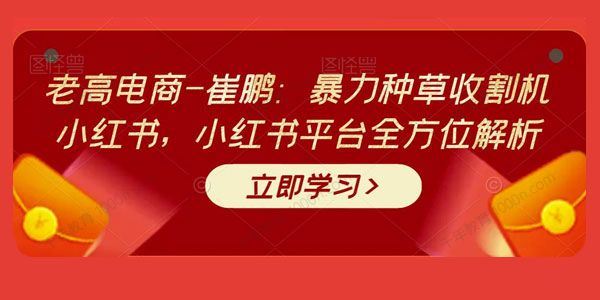 老高电商崔鹏 暴力种草收割机小红书全方位解析