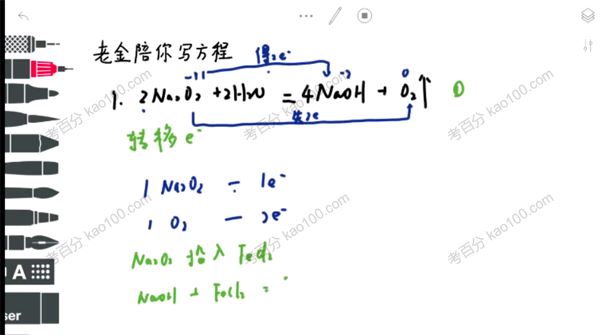 初中化学提高课：老金陪你写方程 百度网盘下载