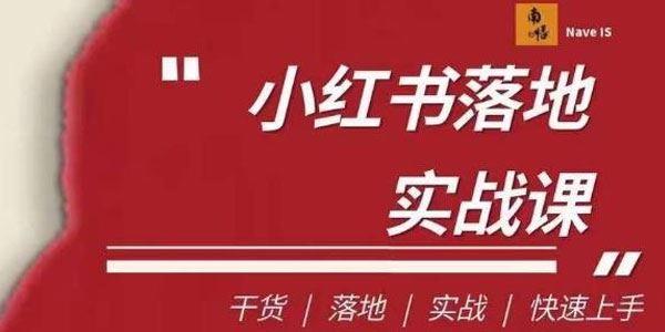 南悟《小红书医疗流量落地实战课》