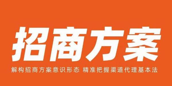 王昕《招商方案课程：精准把握渠道代理基本法》 百度网盘下载