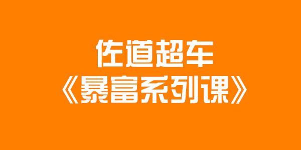 佐道超车暴富系列课程13集