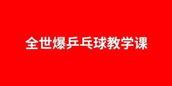 全世爆专业乒乓球教学课 百度网盘下载