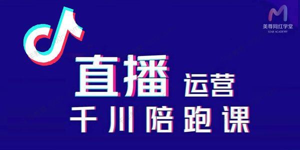 美尊 抖音直播运营千川系统课直播起号千川投放