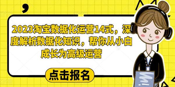 淘宝深度解析数据化运营14式：小白成长为高级运营 百度网盘下载