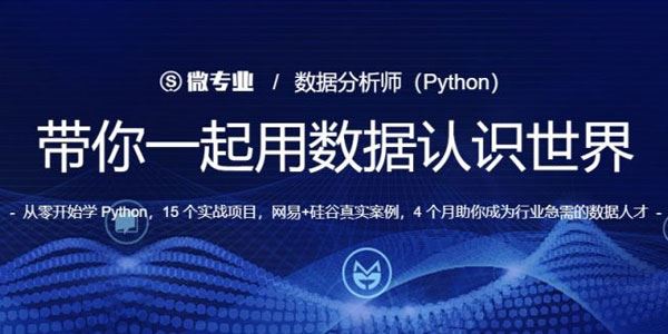 微专业python数据分析师实战完整版